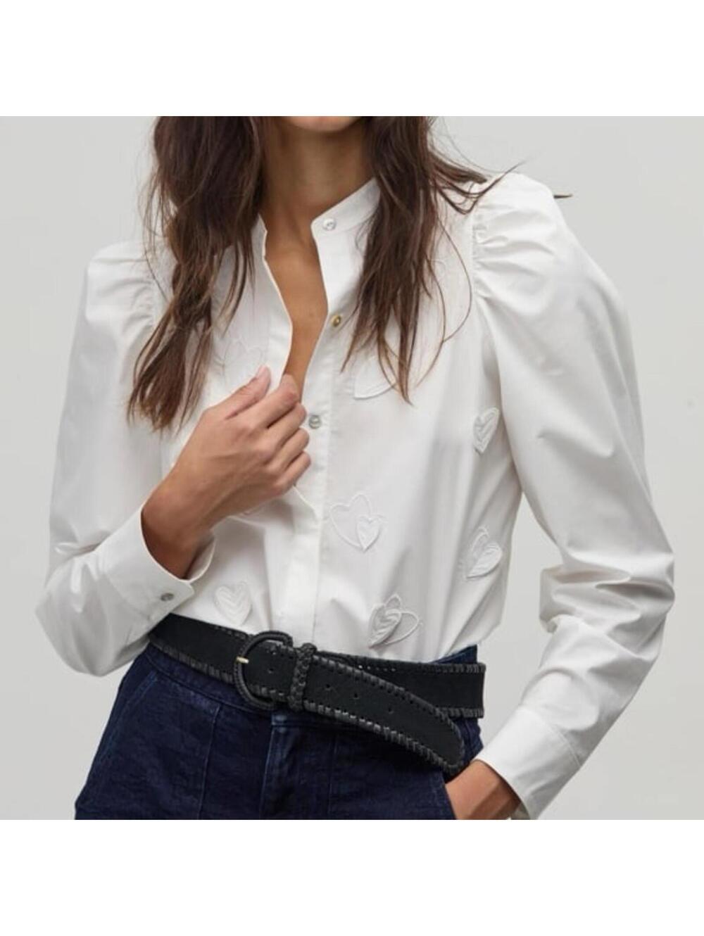 Lanhtropy Cuore Poplin  White button down  shirt size S